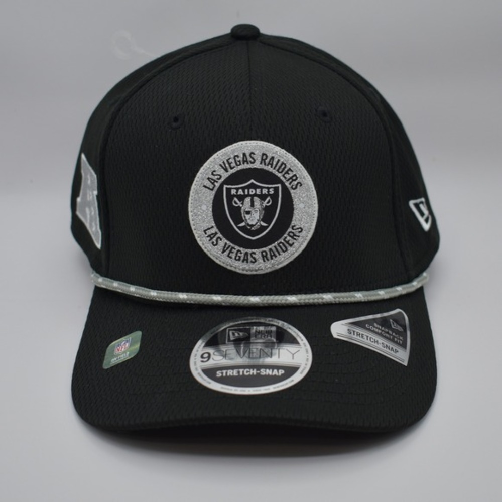 New Era Las Vegas Raiders 9SEVENTY Stretch-Snap NFL 2024 Sideline Hat‎ Cap NWT